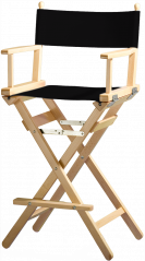 Režisérská židle-Vysoká // Dřevo - přírodní