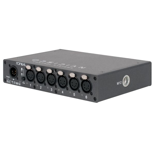 Netron RDM6XL DMX/RDM splitter, 1x6 XLR, half-rack