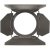 4-leaf barndoor, black/silver (168 mm / 6.6")