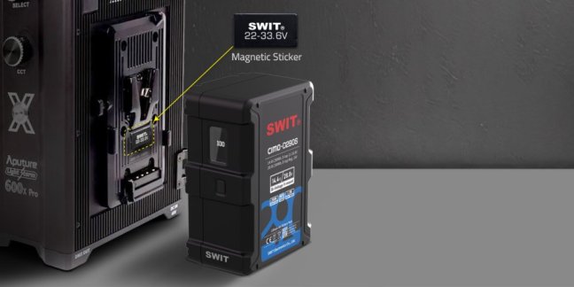 SWIT CIMO-D290S 290Wh Bi-Voltage OLED info Cine V-mount Battery