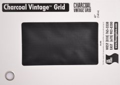 Charcoal Vintage™ Grid, 165 cm wide