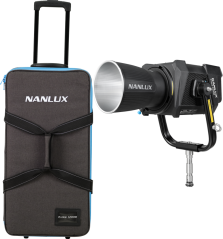 NANLUX Evoke 1200B LED spotlight with wheeled bag