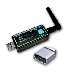 Profesionální bezdrátový vysílač DMX CRMX pro zařízení Apple a Windows