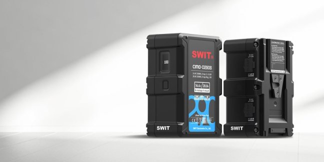 SWIT CIMO-D290S 290Wh Bi-Voltage OLED info Cine V-mount Battery