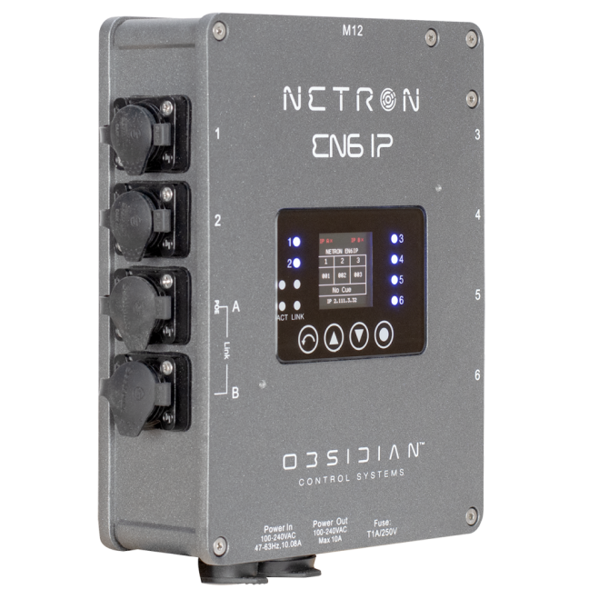 Obsidian Netron EN6 IP – Ethernet na DMX brána s RDM