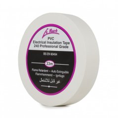 Le Mark PVC TAPE 19mm x 33m White