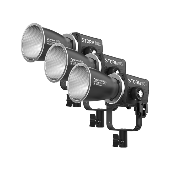 Aputure STORM 80c 3-Light Professional Kit