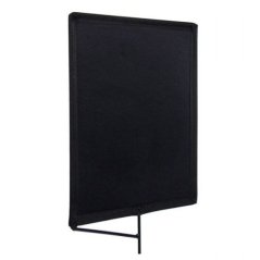 Einfarbige schwarze Flagge 18×24"