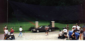 Černý Single Net - Rozměry: 6.09 x 6.09 m (20′ x 20′)