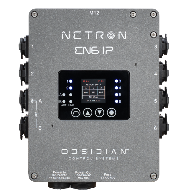 Obsidian Netron EN6 IP – Ethernet na DMX brána s RDM