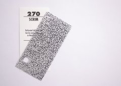 270 Scrim Silver/Black