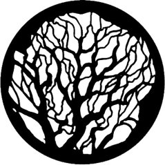 Ocelový Gobo Pattern (strom) velikost B