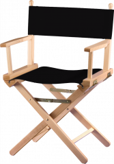 Režisérská židle-Nízká // Dřevo - přírodní