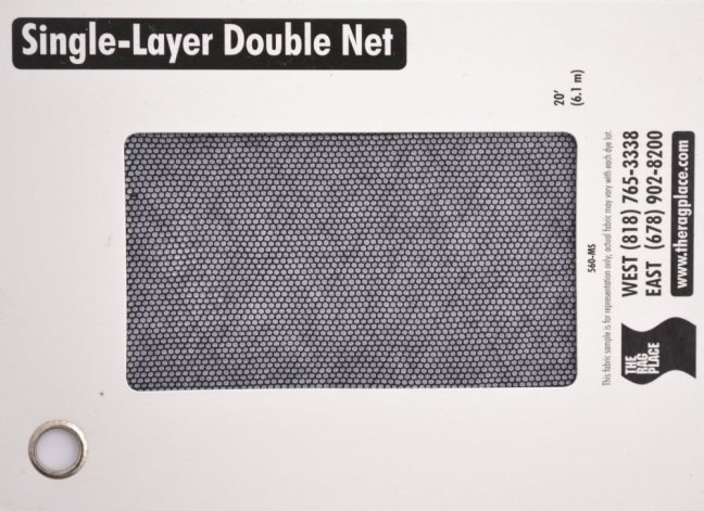 Jednovrstvý černý Double Net