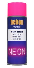 Fluorescent spray paint with neon effect