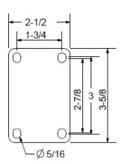 Pevné průmyslové kolečko 6" x 2" s pěnovou výplní a kuličkovým ložiskem
