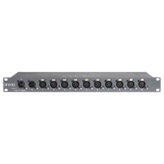 DMX Splitter Netron DMX10-53 1x10 XLR 5/3P 19"