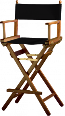 Režisérská židle-Vysoká // Dřevo - ořech