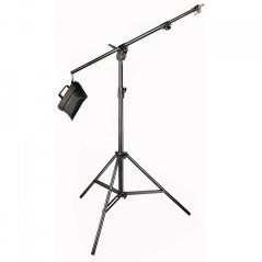 Black Alu Combi-Boom Stand With Sandbag