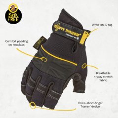 Rukavice Dirty Rigger Comfort Fit Framer 3volné prsty