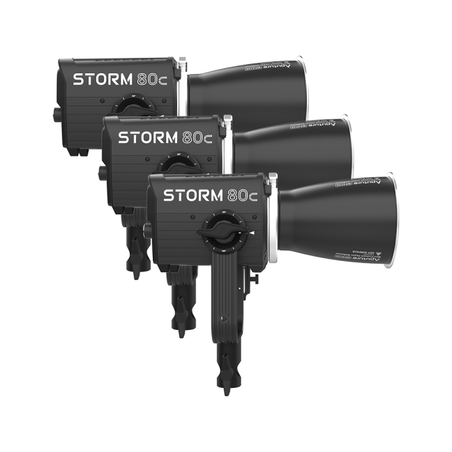 Aputure STORM 80c 3-Light Professional Kit