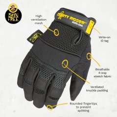 Dirty Rigger Venta-Cool  Sommer-Arbeitshandschuhe mit geschlossenen Fingern