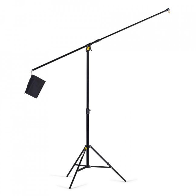 Black Alu Combi-Boom Stand With Sandbag