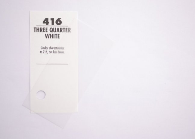 416 Three Quaters White Diffusion