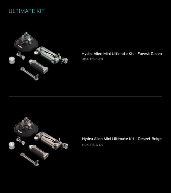 Hydra Alien Mini Ultimate Kit – kompaktní montážní sada pro auto - béžová