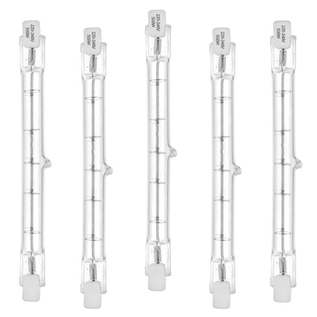 Ushio JP245-500 500W dvoupaticová quartz halogenová lampa PF821R Ushio JP245-500 500W dvoupaticová quartz halogenová lampa PF821R